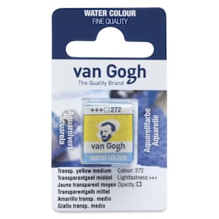 Van Gogh Watercolor Half Pan - Transparent Yellow Medium