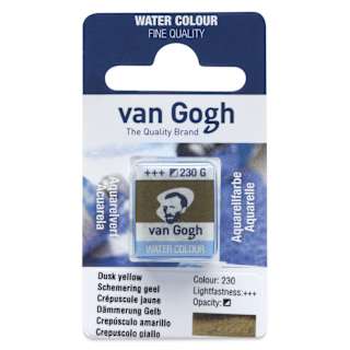 Van Gogh Watercolor Half Pan - Dusk Yellow