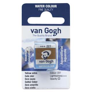 Van Gogh Watercolor Half Pan - Yellow Ochre