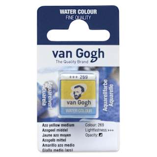 Van Gogh Watercolor Half Pan - Azo Yellow Medium