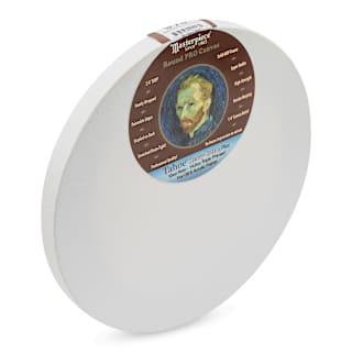 Masterpiece Pro Stretched Round Canvas - 10" Diameter, 3/4" Profile