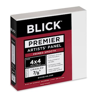 Blick Premier Artists' Panel - Traditional Cradle, 7/8", 4" x 4"