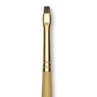 Princeton Synthetic Mongoose Brush - Bright, Long Handle, Size 2