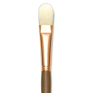 Princeton Best Natural Bristle Brush - Filbert, Long Handle, Size 12