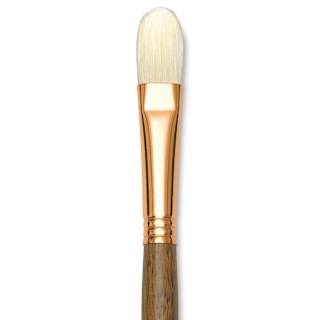 Princeton Best Natural Bristle Brush - Filbert, Long Handle, Size 8