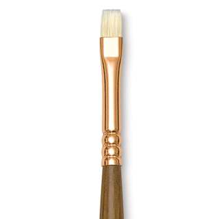 Princeton Best Natural Bristle Brush - Bright, Long Handle, Size 1