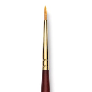 Grumbacher Goldenedge Brush - Round, Short Handle, Size 2/0