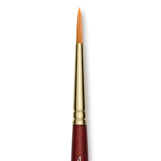 Grumbacher Goldenedge Brush - Round, Short Handle, Size 4