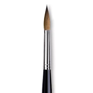 Da Vinci Maestro Kolinsky Brush - Long Tapered Round, Short Handle, Size 9