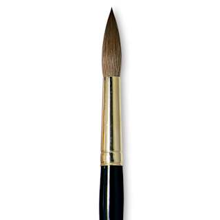 Da Vinci Maestro Kolinsky Brush - Full Belly Round, Short Handle, Size 14
