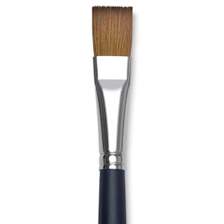 Winsor & Newton Artists' Kolinsky Sable Watercolor Brush - One-Stroke, Short Handle, Size 1/2"