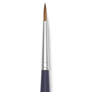 Winsor & Newton Artists' Kolinsky Sable Watercolor Brush - Round, Short Handle, Size 3
