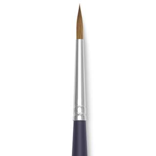 Winsor & Newton Artists' Kolinsky Sable Watercolor Brush - Round, Short Handle, Size 4