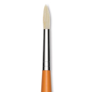 Isabey Chungking Interlocking Bristle Brush - Round, Long Handle, Size 5