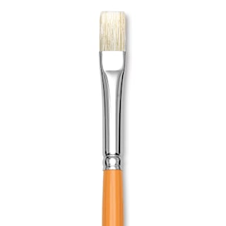 Isabey Chungking Interlocking Bristle Brush - Bright, Long Handle, Size 6