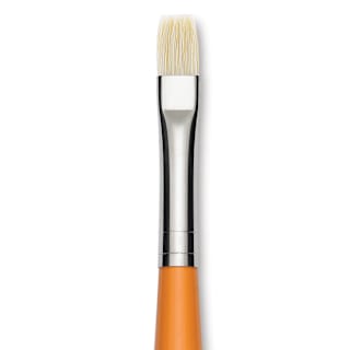 Isabey Chungking Interlocking Bristle Brush - Bright, Long Handle, Size 4