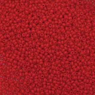 John Bead Czech Glass Seed Beads - Light Red, 10/0, 22 g Vial