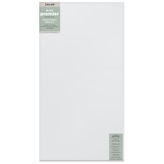 Blick Premier Stretched Cotton Canvas - Traditional Profile, Splined, 24" x 48"