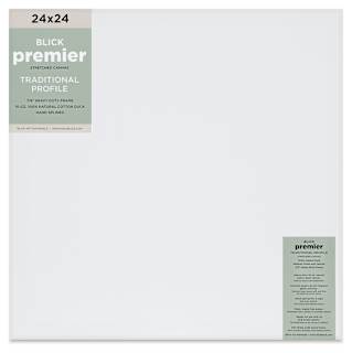 Blick Premier Stretched Cotton Canvas - Traditional Profile, Splined, 24" x 24"