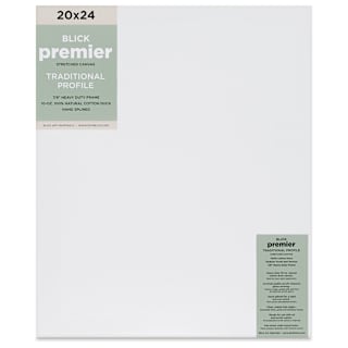 Blick Premier Stretched Cotton Canvas - Traditional Profile, Splined, 20" x 24"