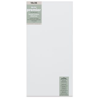 Blick Premier Stretched Cotton Canvas - Traditional Profile, Splined, 18" x 36"