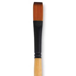 Dynasty Black Gold Brush - Flat, Long Handle, Size 8