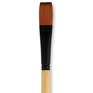 Dynasty Black Gold Brush - Flat, Long Handle, Size 10