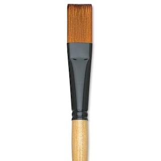 Dynasty Black Gold Brush - Flat, Long Handle, Size 12