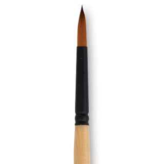 Dynasty Black Gold Brush - Round, Long Handle, Size 4