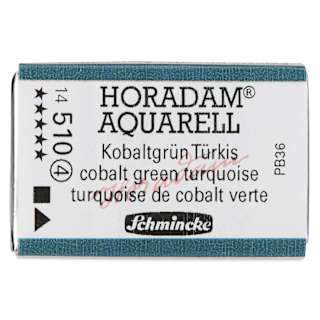 Schmincke Horadam Aquarell Watercolor - Cobalt Green Turquoise, Full Pan