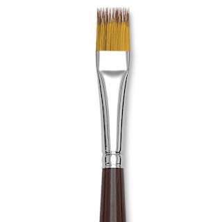 Da Vinci Vario Tip Synthetic Brush - 1381 Flat, Size 12, Short Handle
