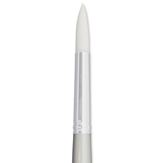Silver Brush Silverwhite Synthetic Brush - Round, Long Handle, Size 10