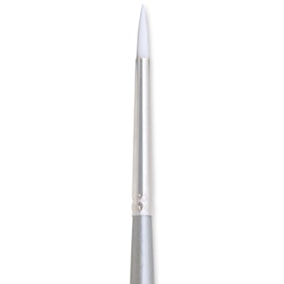 Silver Brush Silverwhite Synthetic Brush - Round, Long Handle, Size 0
