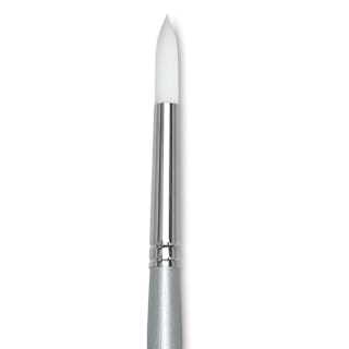 Silver Brush Silverwhite Synthetic Brush - Round, Long Handle, Size 6