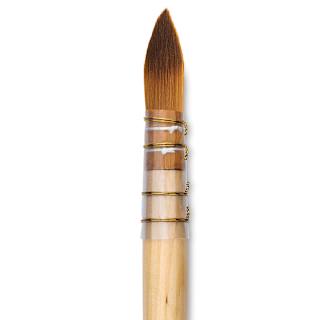Dynasty Black Gold Short Handle Brush - Quill, Size 6