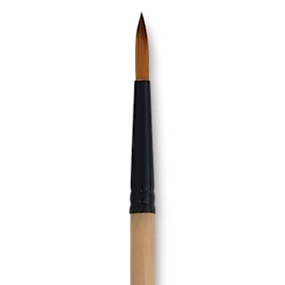 Dynasty Black Gold Brush - Round, Short Handle, Size 6
