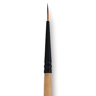 Dynasty Black Gold Brush - Liner, Short Handle, Size 5/0