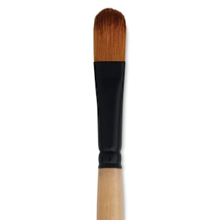 Dynasty Black Gold Brush - Filbert, Short Handle, Size 12