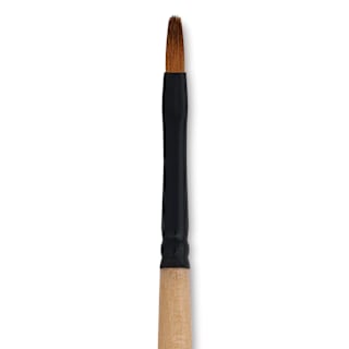Dynasty Black Gold Brush - Filbert, Short Handle, Size 2
