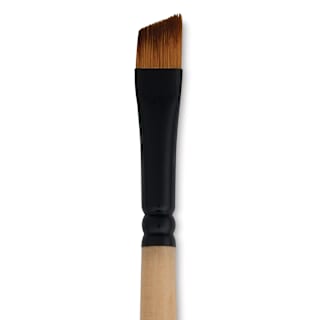 Dynasty Black Gold Brush - Angular, Short Handle, Size 3/8"