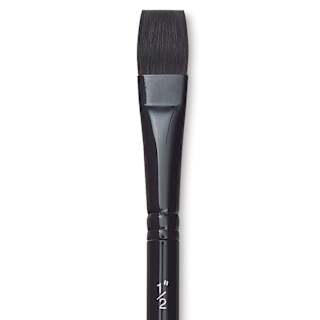 Silver Brush Black Velvet Brush - Square Wash, Size 1/2"