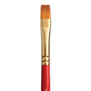 Princeton Heritage Sable Brush - Flat Shader, Short Handle, Size 8
