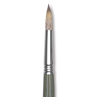Escoda Tadami Synthetic Mongoose Brush - Round, Short Handle, Size 12