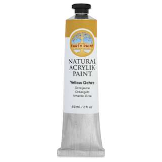 Natural Earth Paint Natural Acrylik Paint - Yellow Ochre, 59 ml tube