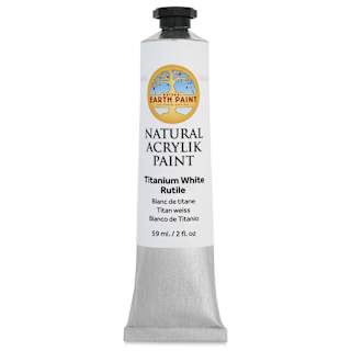 Natural Earth Paint Natural Acrylik Paint - Titanium White Rutile, 59 ml tube