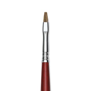 Escoda Bravo Light Ox Hair Brush - Bright, Long Handle, Size 4