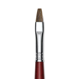 Escoda Bravo Light Ox Hair Brush - Bright, Long Handle, Size 10