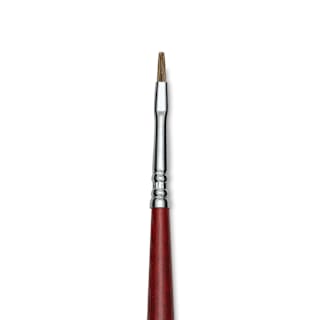 Escoda Bravo Light Ox Hair Brush - Bright, Long Handle, Size 1