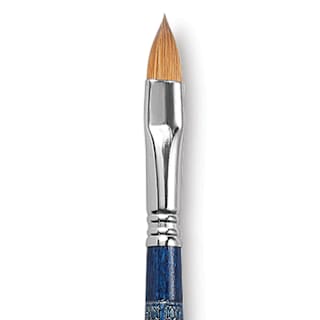 Escoda Optimo Kolinsky Sable Brush - Filbert, Long Handle, Size 12