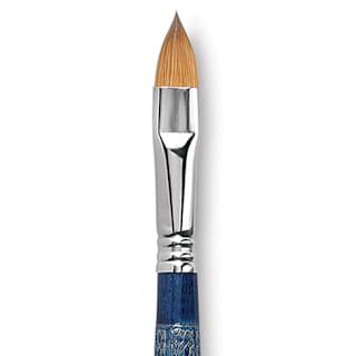 Escoda Optimo Kolinsky Sable Brush - Filbert, Long Handle, Size 14